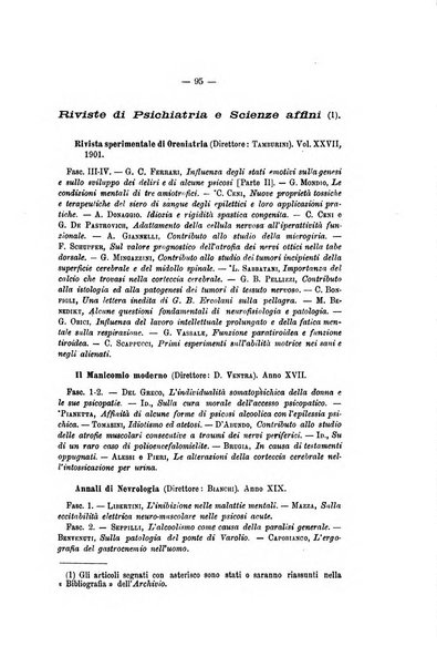 Archivio di psichiatria, scienze penali ed antropologia criminale