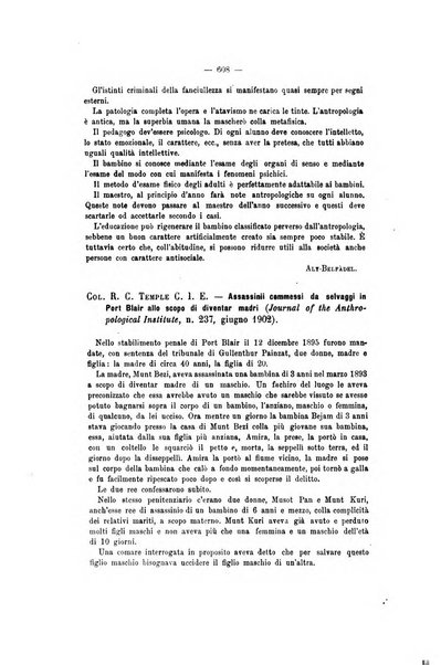 Archivio di psichiatria, scienze penali ed antropologia criminale