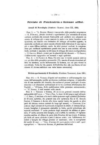 Archivio di psichiatria, scienze penali ed antropologia criminale