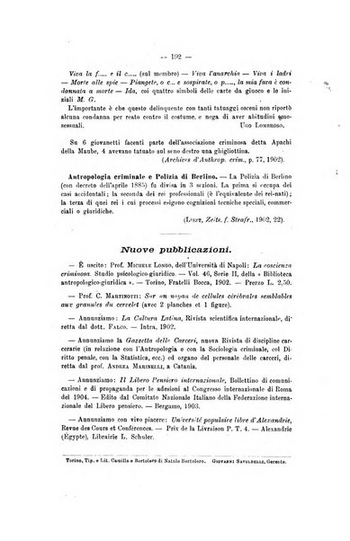 Archivio di psichiatria, scienze penali ed antropologia criminale