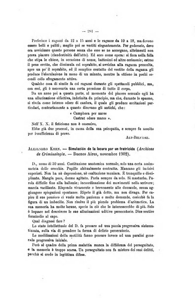 Archivio di psichiatria, scienze penali ed antropologia criminale