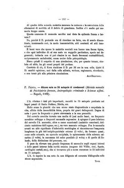 Archivio di psichiatria, scienze penali ed antropologia criminale