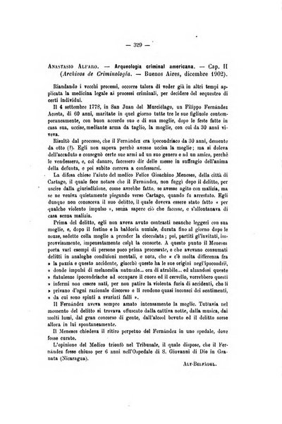 Archivio di psichiatria, scienze penali ed antropologia criminale