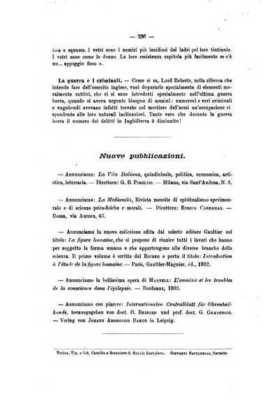 Archivio di psichiatria, scienze penali ed antropologia criminale