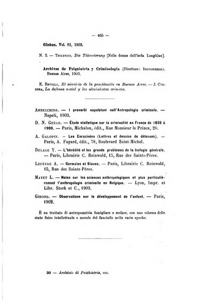 Archivio di psichiatria, scienze penali ed antropologia criminale