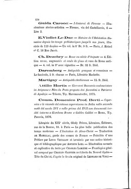 Archivio storico artistico archeologico e letterario della citta e provincia di Roma