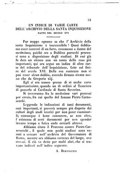 Archivio storico artistico archeologico e letterario della citta e provincia di Roma