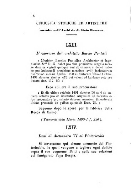 Archivio storico artistico archeologico e letterario della citta e provincia di Roma