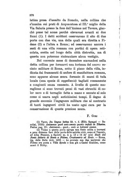 Archivio storico artistico archeologico e letterario della citta e provincia di Roma