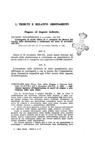 Rassegna di legislazione finanziaria italiana ed estera e di giurisprudenza tributaria