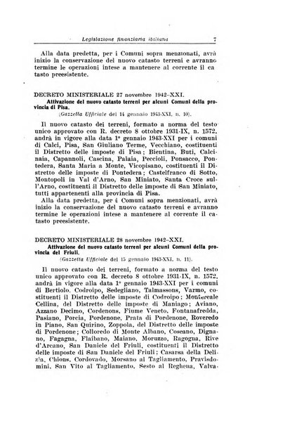 Rassegna di legislazione finanziaria italiana ed estera e di giurisprudenza tributaria
