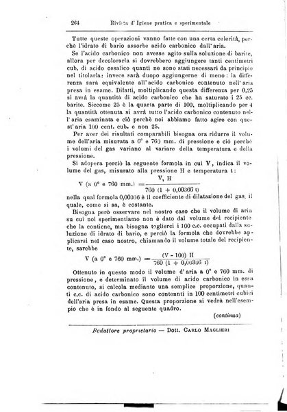 L'ufficiale sanitario rivista d'igiene pratica e sperimentale