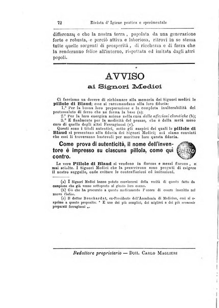 L'ufficiale sanitario rivista d'igiene pratica e sperimentale