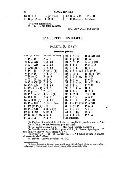 Nuova rivista degli scacchi periodico mensile compilato da una società di dilettanti