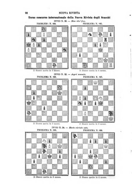 Nuova rivista degli scacchi periodico mensile compilato da una società di dilettanti