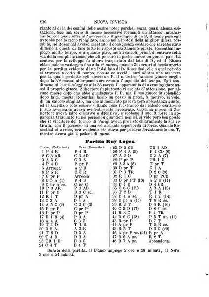 Nuova rivista degli scacchi periodico mensile compilato da una società di dilettanti