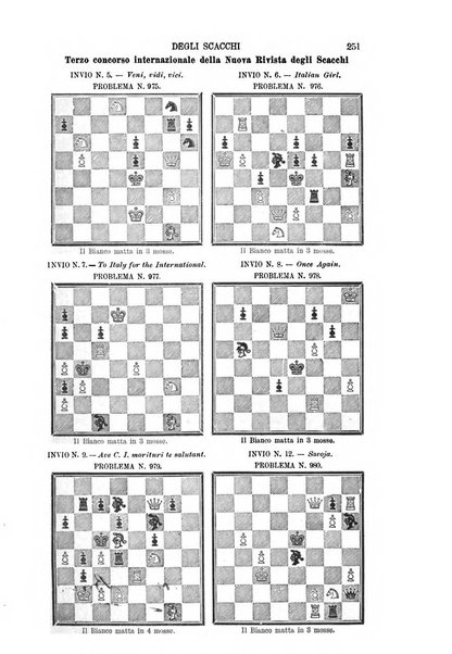 Nuova rivista degli scacchi periodico mensile compilato da una società di dilettanti