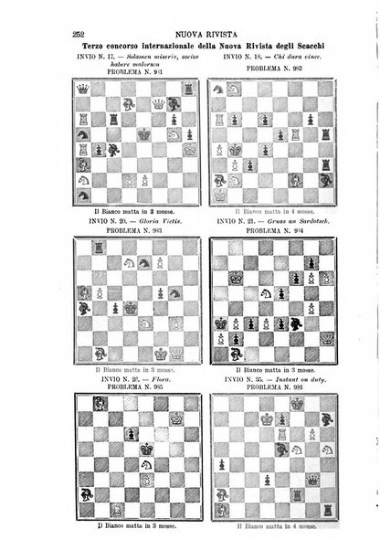 Nuova rivista degli scacchi periodico mensile compilato da una società di dilettanti