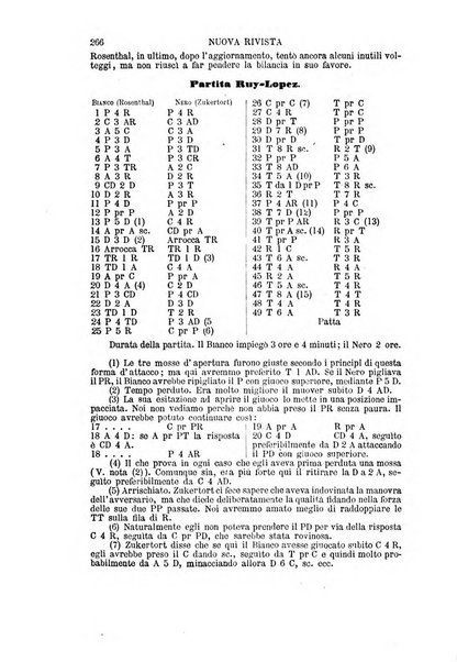 Nuova rivista degli scacchi periodico mensile compilato da una società di dilettanti