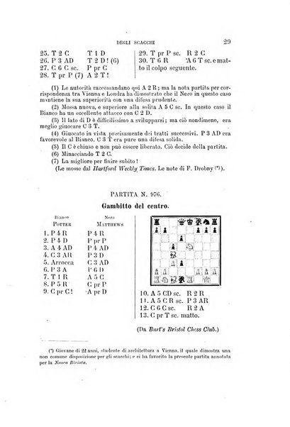 Nuova rivista degli scacchi periodico mensile compilato da una società di dilettanti