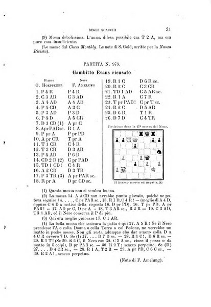 Nuova rivista degli scacchi periodico mensile compilato da una società di dilettanti