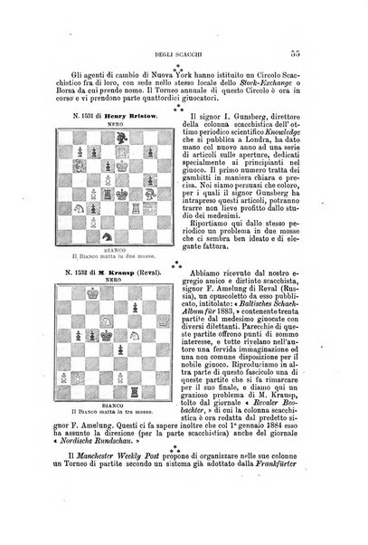 Nuova rivista degli scacchi periodico mensile compilato da una società di dilettanti