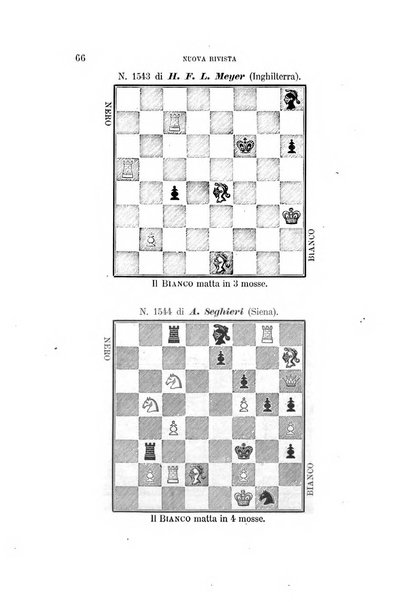 Nuova rivista degli scacchi periodico mensile compilato da una società di dilettanti