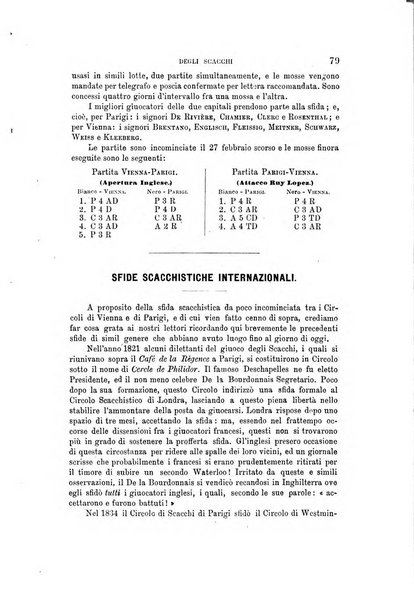 Nuova rivista degli scacchi periodico mensile compilato da una società di dilettanti