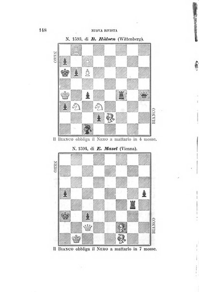 Nuova rivista degli scacchi periodico mensile compilato da una società di dilettanti