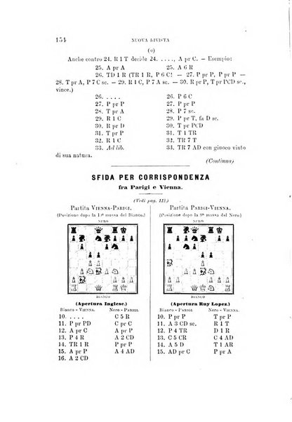 Nuova rivista degli scacchi periodico mensile compilato da una società di dilettanti