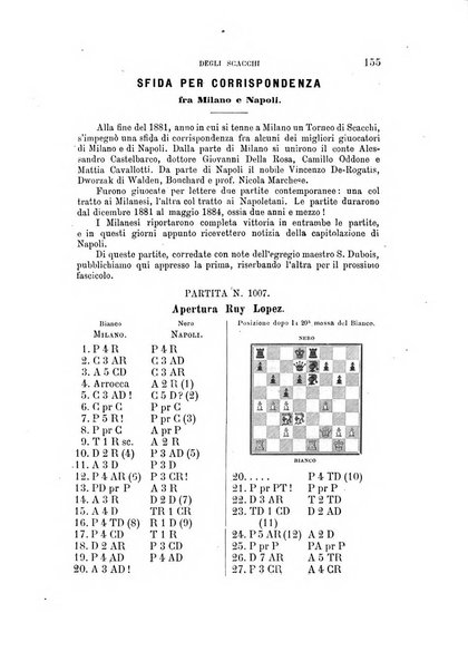 Nuova rivista degli scacchi periodico mensile compilato da una società di dilettanti