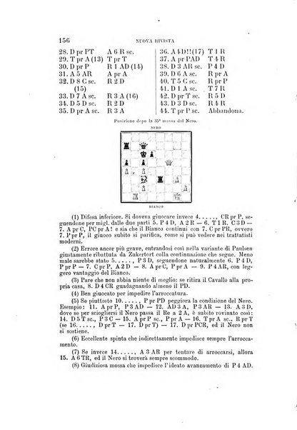 Nuova rivista degli scacchi periodico mensile compilato da una società di dilettanti