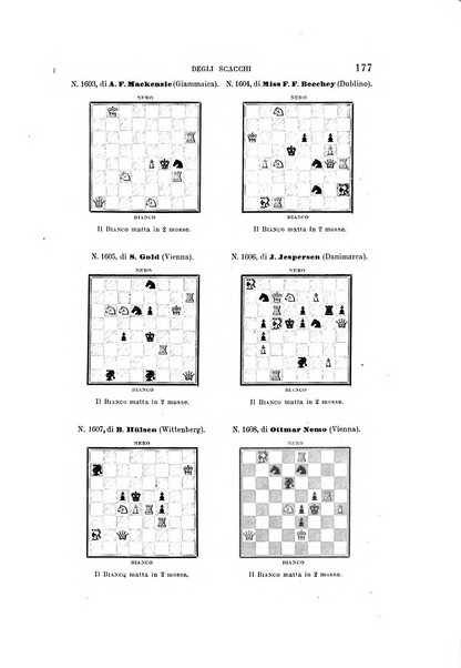 Nuova rivista degli scacchi periodico mensile compilato da una società di dilettanti