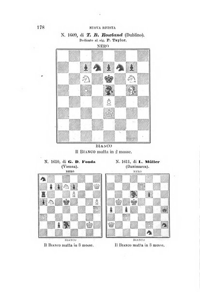Nuova rivista degli scacchi periodico mensile compilato da una società di dilettanti