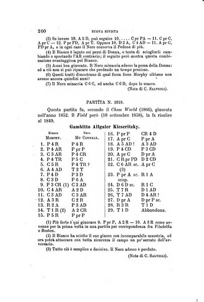 Nuova rivista degli scacchi periodico mensile compilato da una società di dilettanti