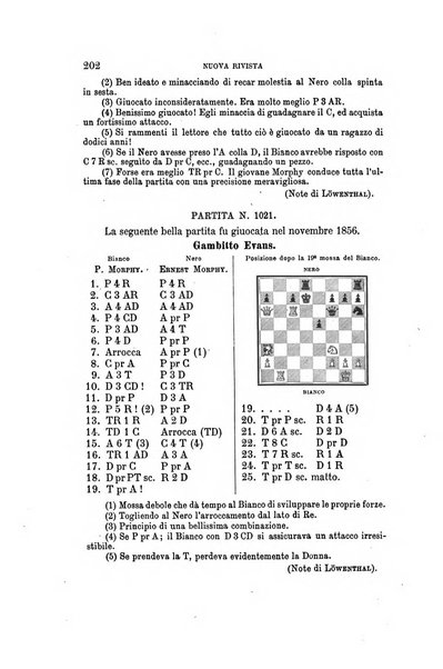 Nuova rivista degli scacchi periodico mensile compilato da una società di dilettanti