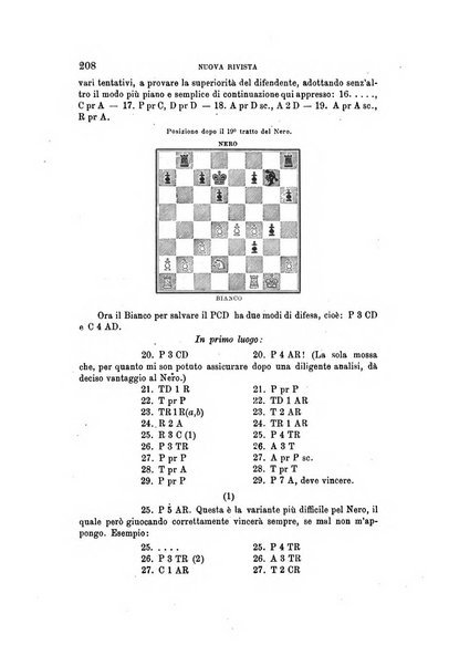 Nuova rivista degli scacchi periodico mensile compilato da una società di dilettanti