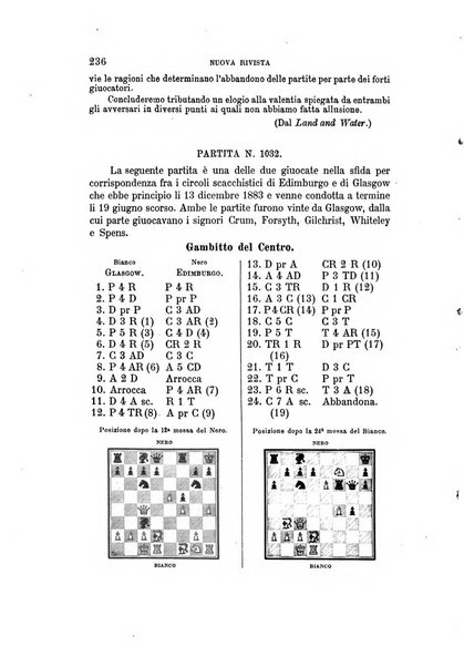 Nuova rivista degli scacchi periodico mensile compilato da una società di dilettanti