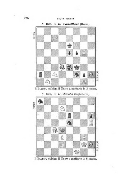 Nuova rivista degli scacchi periodico mensile compilato da una società di dilettanti