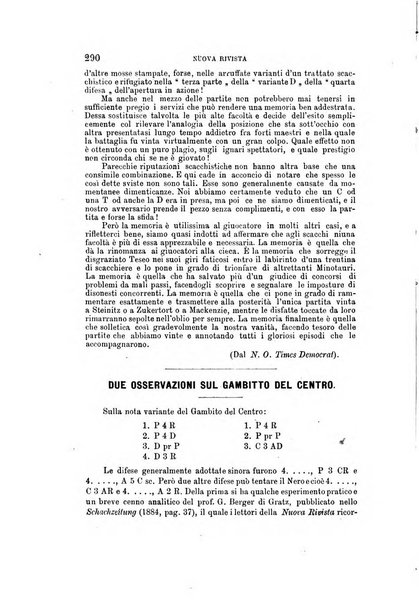 Nuova rivista degli scacchi periodico mensile compilato da una società di dilettanti