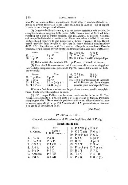 Nuova rivista degli scacchi periodico mensile compilato da una società di dilettanti