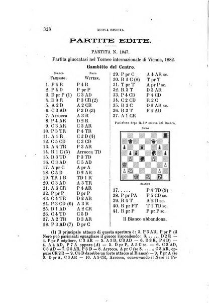 Nuova rivista degli scacchi periodico mensile compilato da una società di dilettanti
