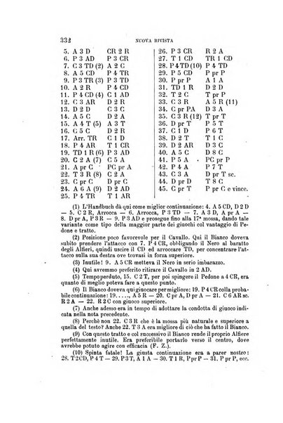 Nuova rivista degli scacchi periodico mensile compilato da una società di dilettanti