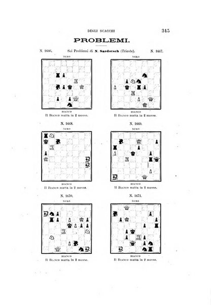 Nuova rivista degli scacchi periodico mensile compilato da una società di dilettanti