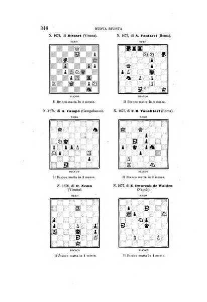 Nuova rivista degli scacchi periodico mensile compilato da una società di dilettanti