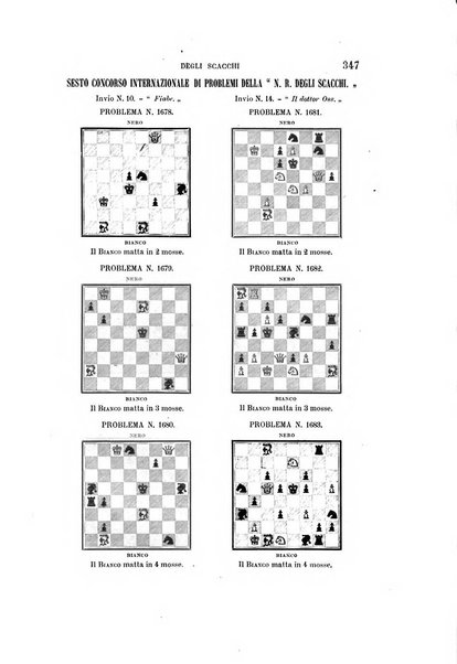 Nuova rivista degli scacchi periodico mensile compilato da una società di dilettanti