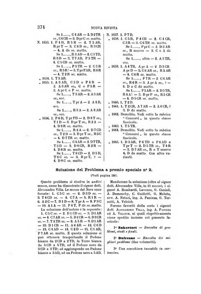 Nuova rivista degli scacchi periodico mensile compilato da una società di dilettanti