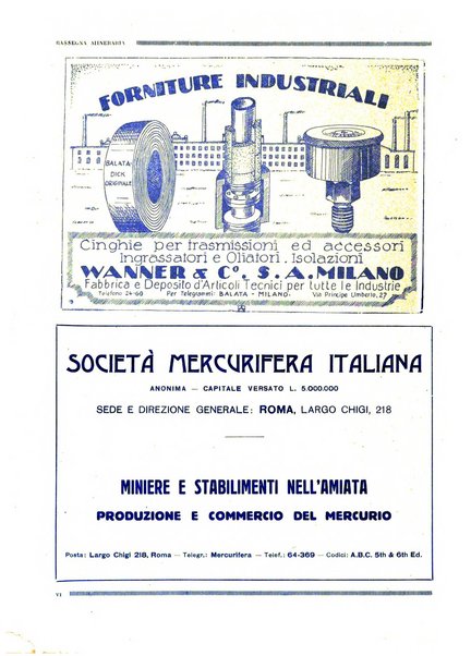 Rassegna mineraria e metallurgica italiana organo ufficiale dell'Associazione di cultura fra i tecnici metallurgici e minerari italiani