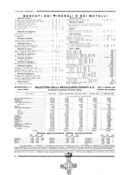 Rassegna mineraria e metallurgica italiana organo ufficiale dell'Associazione di cultura fra i tecnici metallurgici e minerari italiani