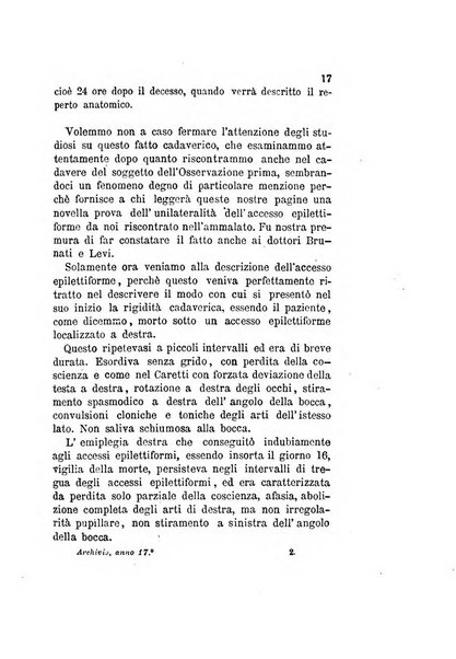 Archivio italiano per le malattie nervose e più particolarmente per le alienazioni mentali organo della Società freniatrica italiana <1874-1891>